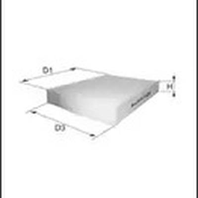 MECAFILTER EKR7353 Фильтр салона угольный