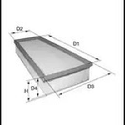 MECAFILTER ELP9482 Фильтр воздушный 