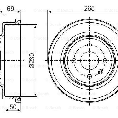 Bosch 0 986 477 277 Тормозный барабан 
