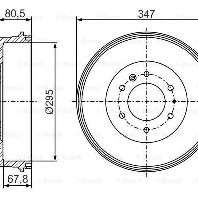 Bosch 0 986 477 280 Тормозный барабан 