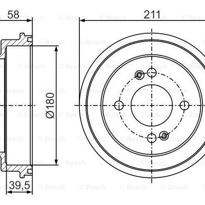 Bosch 0 986 477 278 Тормозный барабан 