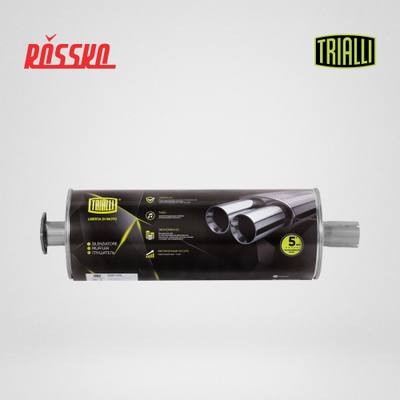 Trialli EMM 0386 Глушитель для а/м УАЗ 3151 Хантер (дв. ЗМЗ 40904) осн. (средний) (алюм. сталь)