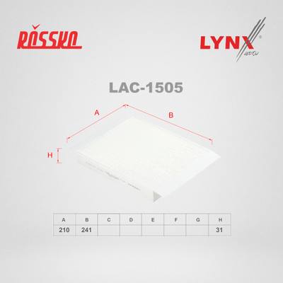 LYNXauto LAC-1505 Фильтр салонный