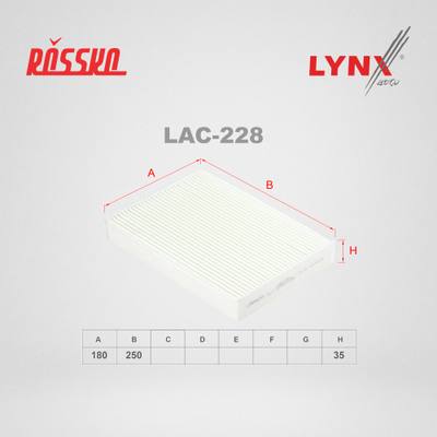 LYNXauto LAC-228 Фильтр салонный