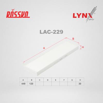 LYNXauto LAC-229 Фильтр салона