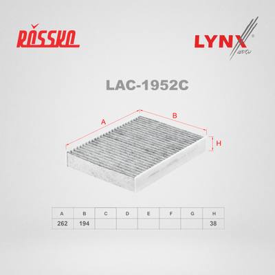 LYNXauto LAC-1952C Фильтр салонный угольный