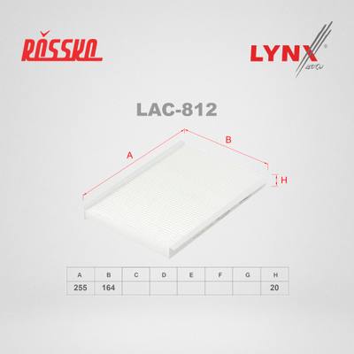 LYNXauto LAC-812 Фильтр салонный