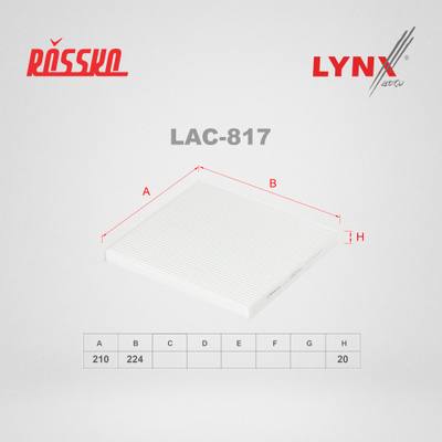 LYNXauto LAC-817 Фильтр салонный