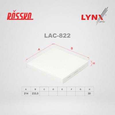 LYNXauto LAC-822 Фильтр салонный