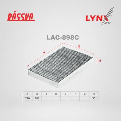 LYNXauto LAC-898C Фильтр салона Угольный