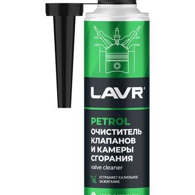 LAVR Ln2134 Очиститель клапанов и камеры сгорания присадка в бензин, 310мл