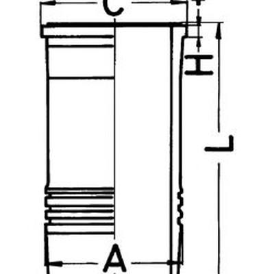 Knecht 037LW00104001 гильза цилиндра · VOLVO FM D9B