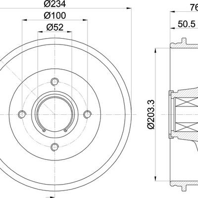 Textar 94045000 Барабан тормозной 