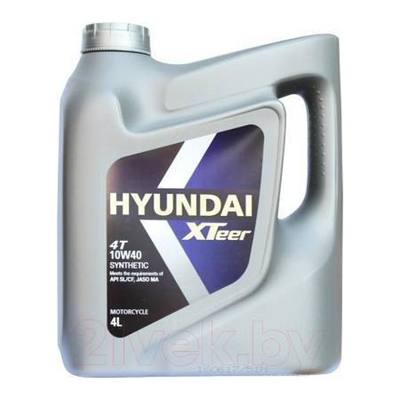 Hyundai/Kia 1 041 016 Масло моторное HYUNDAI XTeer moto 4T 10W40 - 4 литра