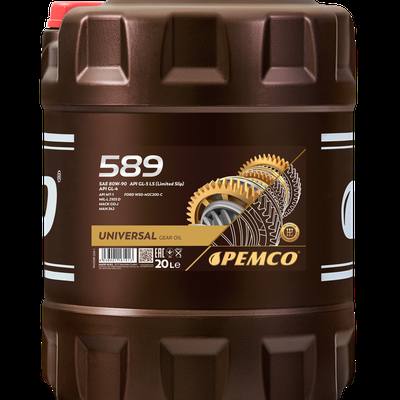 PEMCO PM0589-20 80W90 GL-4/GL-5 LS 20л (минер. трансмис. масло) HCV