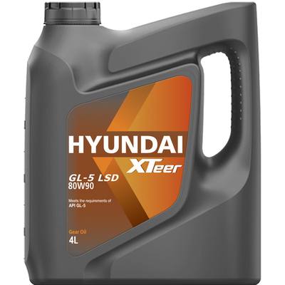 Hyundai/Kia 1041423 HYUNDAI XTEER GEAR OIL GL-5 LSD 80W90 Масло трансмиссионное (пластик/Корея) (4L)