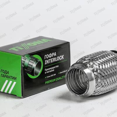 TIXONA P40100 Гофра 40/100 (AISI 304 with interlock)