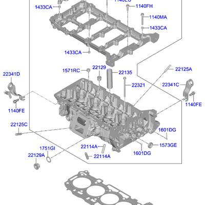 Hyundai/Kia 223112S000 Прокладка головки блока цилиндров