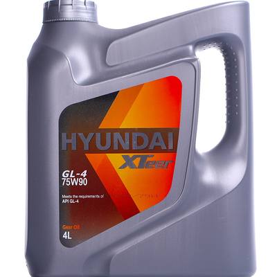 HYUNDAI XTeer 1041435 Gear Oil-4 75W90, 4 л, API GL-4, Трансмиссионное масло универсальное