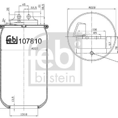 Febi 107810 Пневморессора