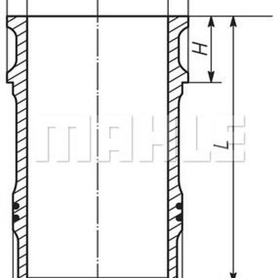 Mahle 001 LW 00138 000 Гильза цилиндра