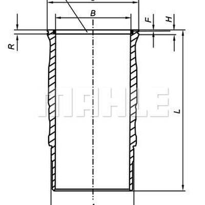 Mahle 061 LW 00120 001 Гильза цилиндра