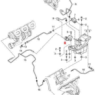 Porsche 946 605 155 00 Преобразователь давления