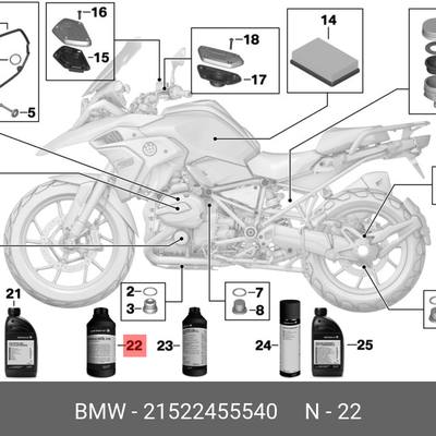 BMW 21522455540 Рабочая жидкость гидросистемы Hyspin V10