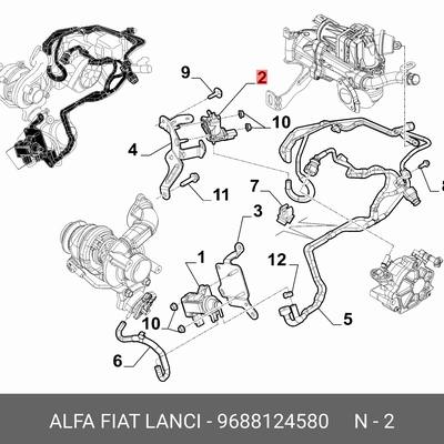 Fiat/Alfa/Lancia 9688124580 Преобразователь давления