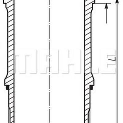 Mahle 227 WN 65 00 гильза цилиндра MAN