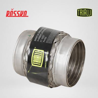 Trialli FT 0037 Виброкомпенсатор выхлопной трубы, гофра 75x100 Hydra Wire Mesh