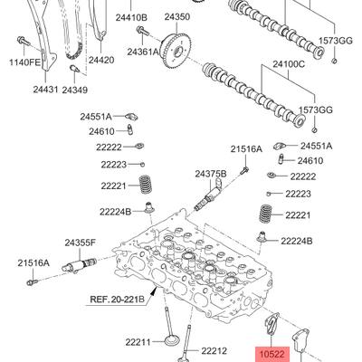 Hyundai/Kia 246552E020 Прокладка блока цилиндров