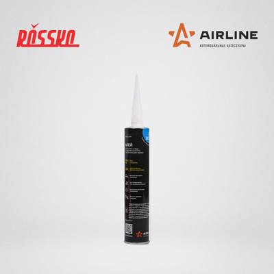 AIRLINE ADGC014 Клей для вклейки стекол PU, быстросохнущий (50 мин.), черный, 310 мл. картридж