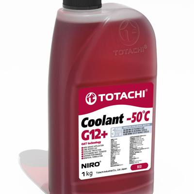 Totachi 44801 Антифриз, готовый раствор NIRO COOLANT G12+ -50°C красный 1кг