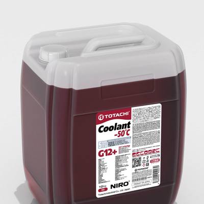 Totachi 44810 Антифриз, готовый раствор NIRO COOLANT G12+ -50°C красный 10кг