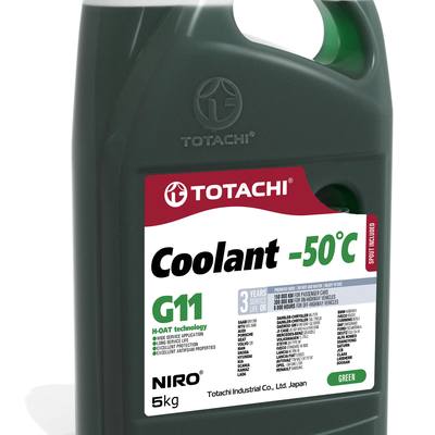 Totachi 44705 Антифриз, готовый раствор NIRO COOLANT G11 -50°C зелёный 5кг
