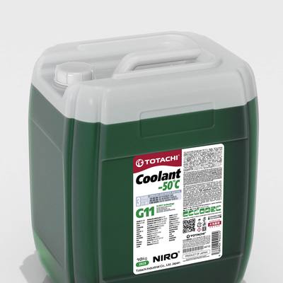Totachi 44710 Антифриз, готовый раствор NIRO COOLANT G11 -50°C зелёный 10кг