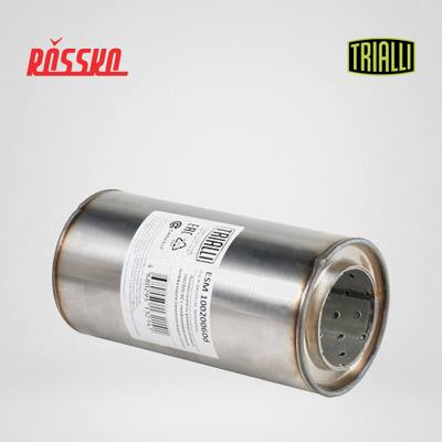 Trialli ESM 10020060d Пламегаситель универсальный 100/200-60 с перф. диффузором (нерж. алюм. сталь)