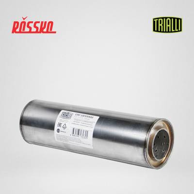 Trialli ESM 10033060d Пламегаситель универсальный 100x330-60 с перфорированным диффузором, нержавеющая алюминизированная сталь