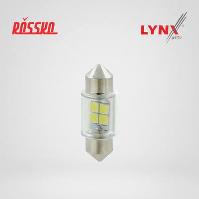 LYNXauto LD13110-10 Лампа светодиодная LED C10W T11x31 12V SV8,5-8 SMDx4 6800K