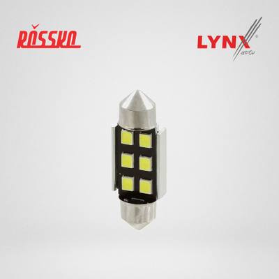 LYNXauto LD13505CM Лампа светодиодная LED C5W T11x35 12V SV8,5-8 SMDx6 7000K CANbus