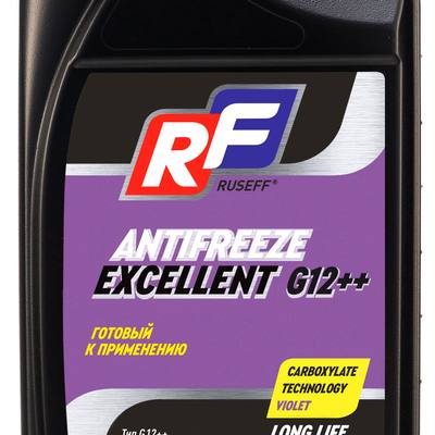RUSEFF 17361N Антифриз, готовый раствор EXCELLENT G12++, -40°C, фиолетовый, 1кг