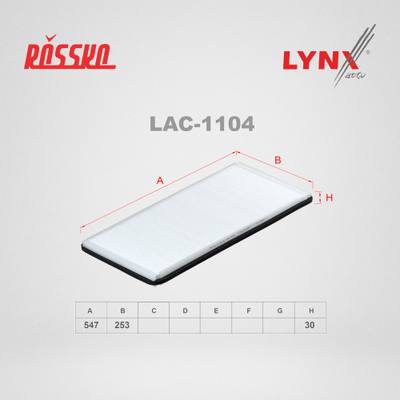 LYNXauto LAC-1104 Фильтр салонный стандарт