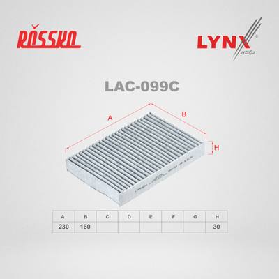 LYNXauto LAC-099C Фильтр салонный угольный