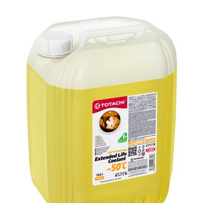Totachi 43810 Антифриз, готовый раствор ELC -50°C жёлтый 10л