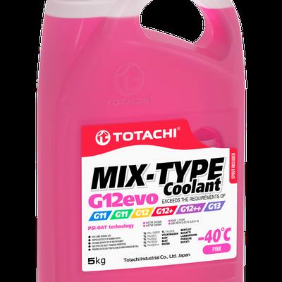Totachi 46805 Антифриз, готовый раствор MIX-TYPE COOLANT G12evo -40°C розовый 5кг