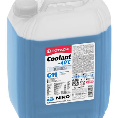 Totachi 46310 Антифриз, готовый раствор NIRO COOLANT G11 -40°C синий 10кг