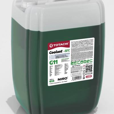 Totachi 44720 Антифриз, готовый раствор NIRO COOLANT G11 -50°C зелёный 20кг