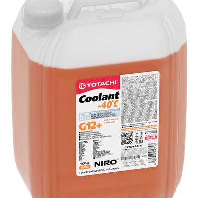 Totachi 47310 Антифриз, готовый раствор NIRO COOLANT G12+ -40°C оранжевый 10кг