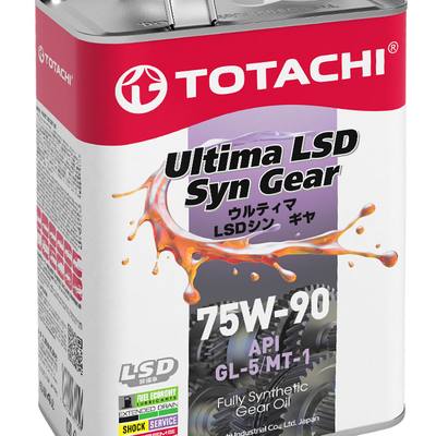 Totachi G3304 75W-90 Ultima LSD Syn-Gear GL-5 4л (синт.транс.масло)
